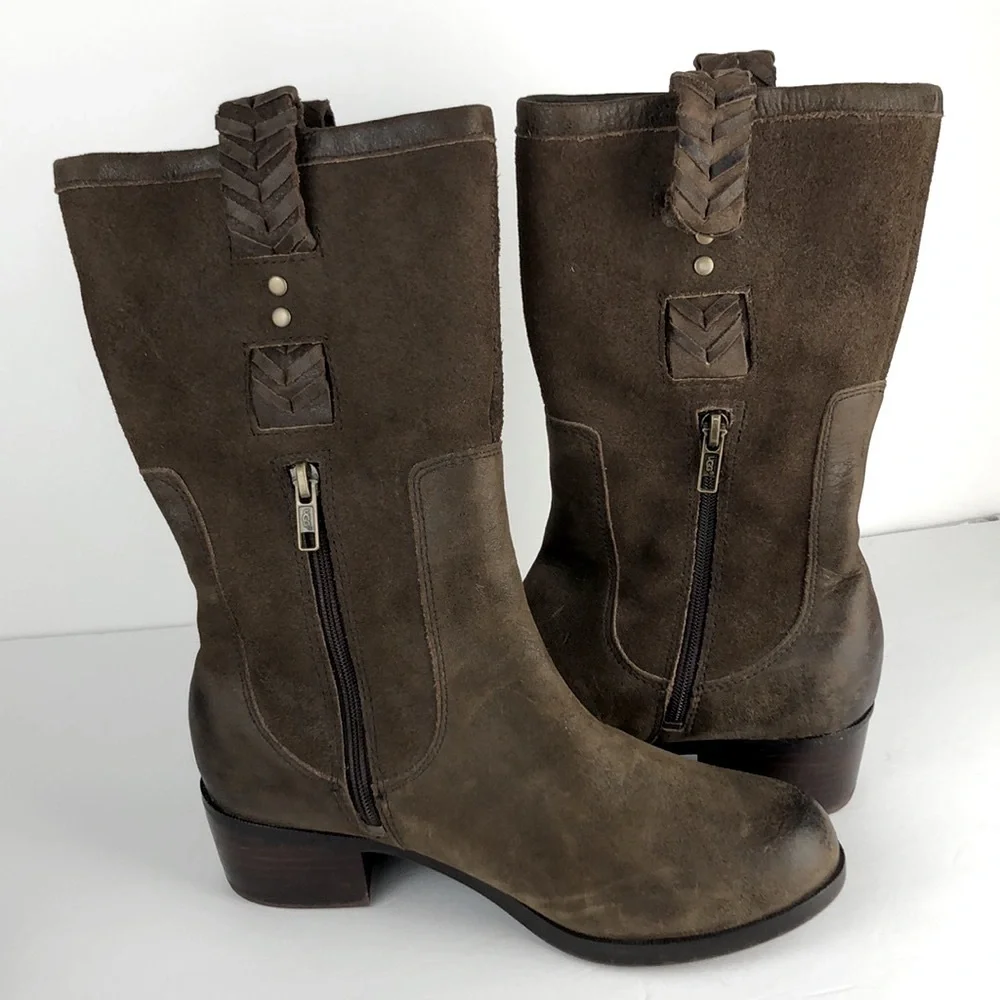 Ugg Jaspan Mid Calf Brown Boots